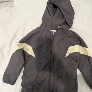 Zara Boys Blue Windbreaker Size 4–5 Cream Accents